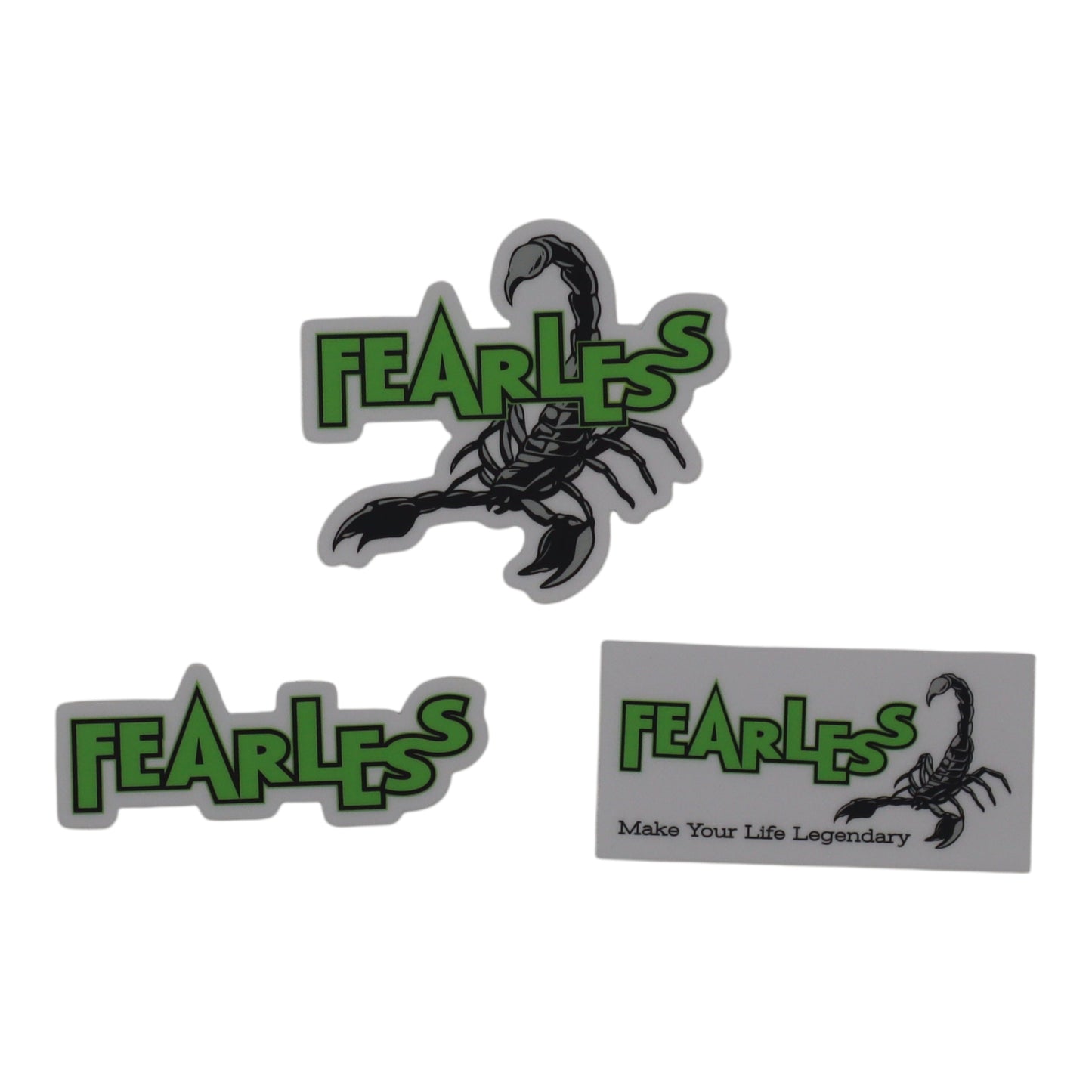 Fearless Green Stickers