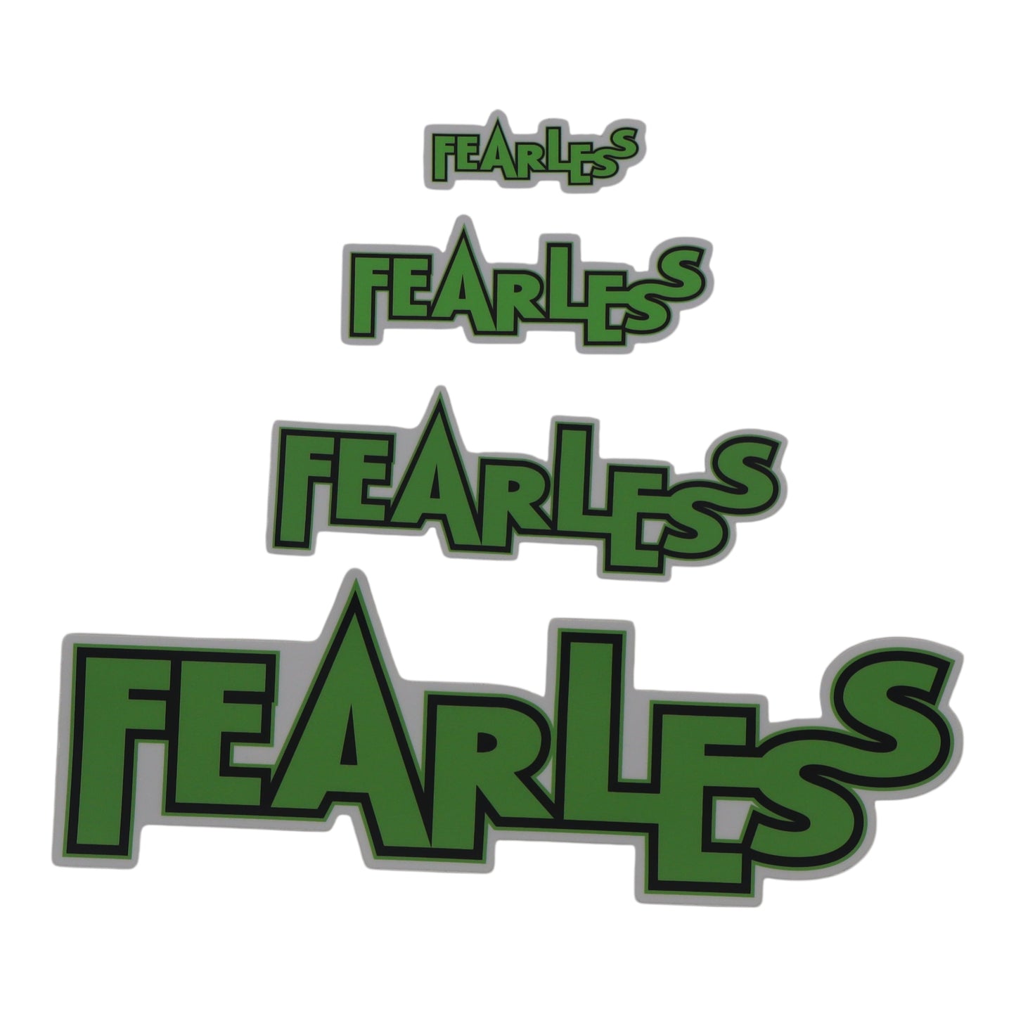 Fearless Green Stickers